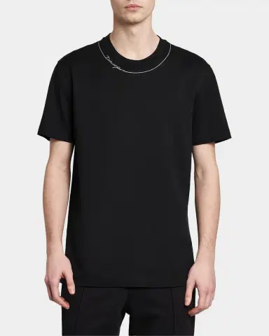 Dolce & Gabbana Men's Logo Cotton T-Shirt | Thumbnail 4 Dolce & Gabbana Men's Logo Cotton T-Shirt | Thumbnail 4