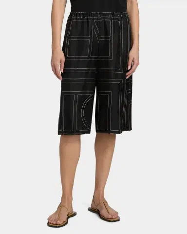 TOTEME Monogram Silk Culottes | Thumbnail 4 TOTEME Monogram Silk Culottes | Thumbnail 4