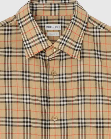 Burberry Men's Radmar Check Cotton Shirt | Thumbnail 2