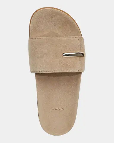 Vince Sadie Suede Slide Sandals | Thumbnail 4 Vince Sadie Suede Slide Sandals | Thumbnail 4