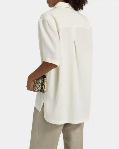 TOTEME Oversized Polo Shirt | Thumbnail 3 TOTEME Oversized Polo Shirt | Thumbnail 3