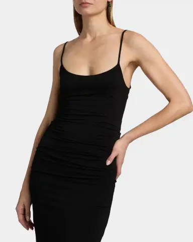 TOTEME Draped Jersey Slip Midi Dress | Thumbnail 5
