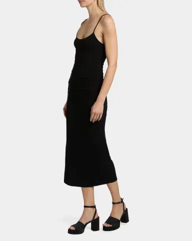 TOTEME Draped Jersey Slip Midi Dress | Thumbnail 7