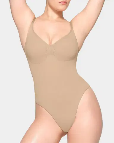 Skims Seamless Sculpt Thong Bodysuit | Thumbnail 2 Skims Seamless Sculpt Thong Bodysuit | Thumbnail 2