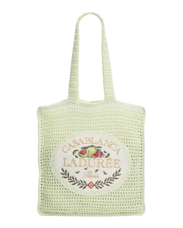 Casablanca Men 's  X Ladurée Crocheted Tote