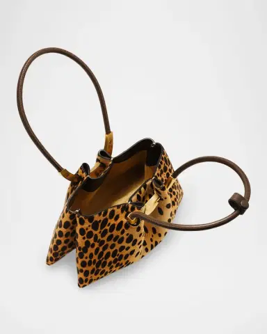 Cult Gaia Asa Cheetah-Print Hair-On-Hide Shoulder Bag | Thumbnail 3