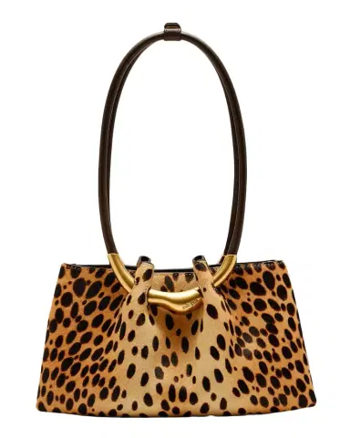 Cult Gaia Asa Cheetah-Print Hair-On-Hide Shoulder Bag | Thumbnail 1