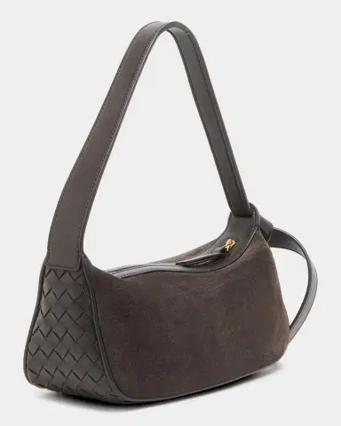 Bottega Veneta Nodo Intrecciato Suede Shoulder Bag | Thumbnail 3 Bottega Veneta Nodo Intrecciato Suede Shoulder Bag | Thumbnail 3