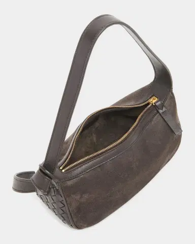 Bottega Veneta Nodo Intrecciato Suede Shoulder Bag | Thumbnail 4 Bottega Veneta Nodo Intrecciato Suede Shoulder Bag | Thumbnail 4