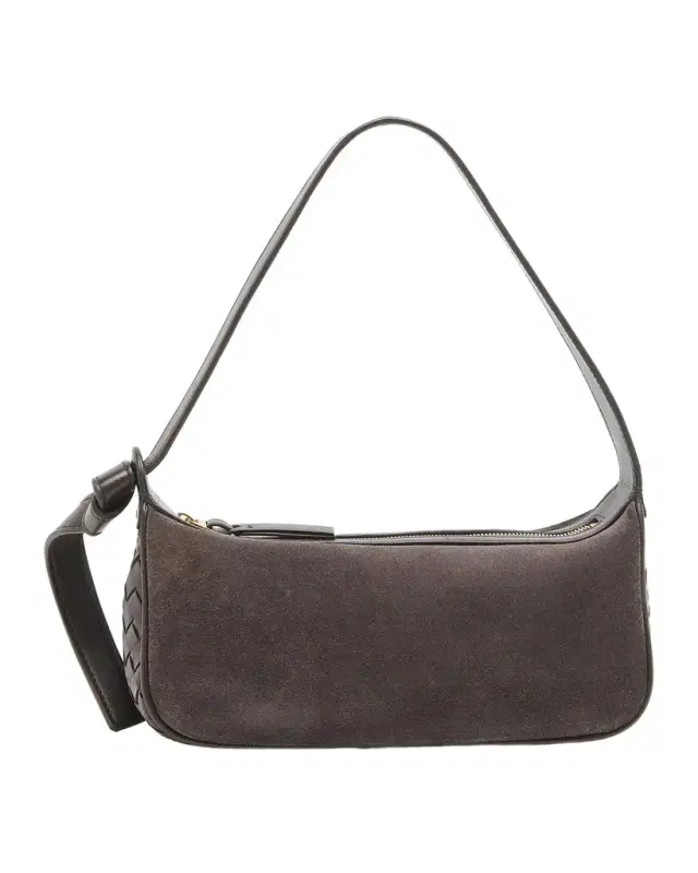 Bottega Veneta Nodo Intrecciato Suede Shoulder Bag