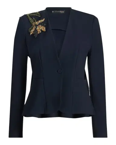Chiara Boni La Petite Robe Momby Floral Embellished Blazer | Thumbnail 1 Chiara Boni La Petite Robe Momby Floral Embellished Blazer | Thumbnail 1