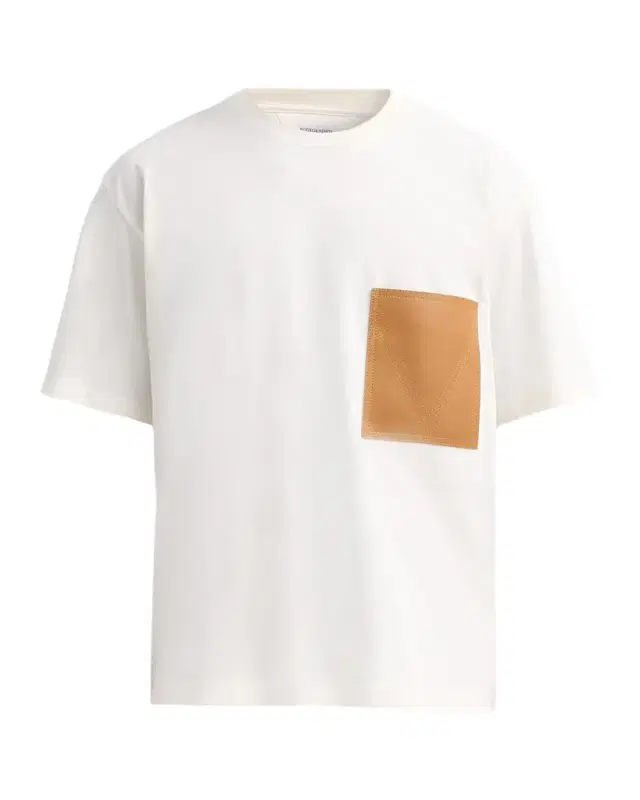 Bottega Veneta Leather Pocket Crewneck T-Shirt