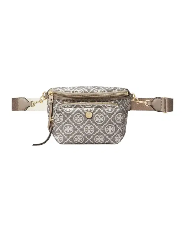 Tory Burch T Monogram Mini Coated Jacquard Belt Bag