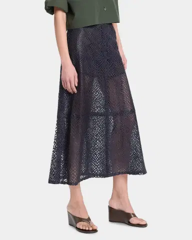 TWP Leather A-Line Midi Skirt | Thumbnail 7 TWP Leather A-Line Midi Skirt | Thumbnail 7