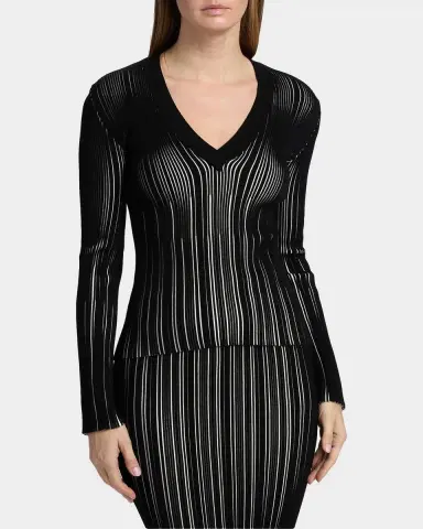 Chiara Boni La Petite Robe Briar Rib-Knit Top | Thumbnail 4 Chiara Boni La Petite Robe Briar Rib-Knit Top | Thumbnail 4