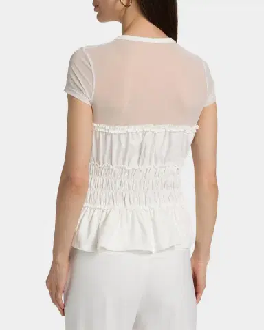 Generation Love Sigrid Mesh-Trim Peplum Top | Thumbnail 3