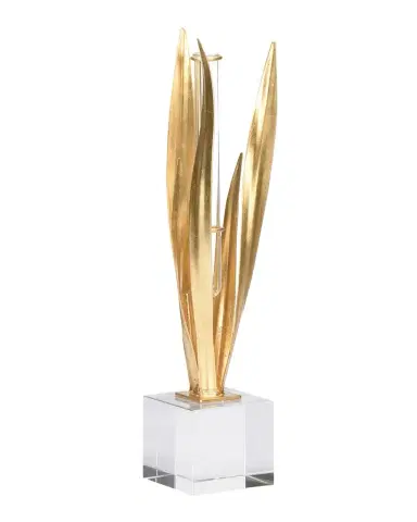 Chelsea House Gold Leaf 15" Bud Vase | Thumbnail 1 Chelsea House Gold Leaf 15" Bud Vase | Thumbnail 1