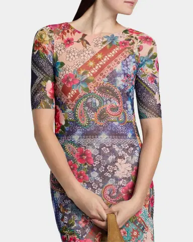 Johnny Was Astrid Evie Printed A-Line Midi Dress | Thumbnail 5 Johnny Was Astrid Evie Printed A-Line Midi Dress | Thumbnail 5