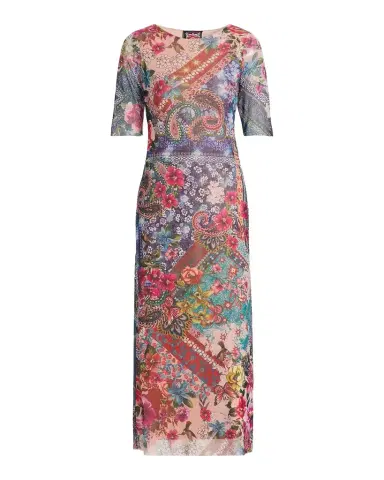 Johnny Was Astrid Evie Printed A-Line Midi Dress | Thumbnail 1 Johnny Was Astrid Evie Printed A-Line Midi Dress | Thumbnail 1