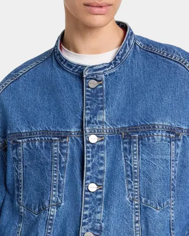 TWP Dawson Collarless Denim Jacket | Thumbnail 5 TWP Dawson Collarless Denim Jacket | Thumbnail 5