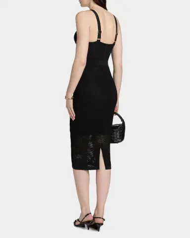 L'AGENCE Michelle Pointelle-Knit Body-Con Mini Dress | Thumbnail 3