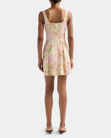 Generation Love Courtney Floral Pleated A-Line Mini Dress | Thumbnail 3 Generation Love Courtney Floral Pleated A-Line Mini Dress | Thumbnail 3
