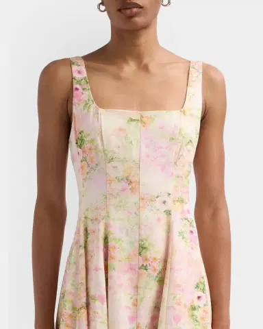 Generation Love Courtney Floral Pleated A-Line Mini Dress | Thumbnail 5 Generation Love Courtney Floral Pleated A-Line Mini Dress | Thumbnail 5