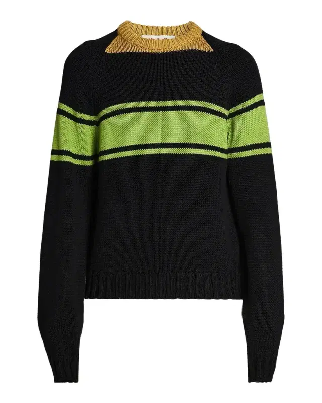 Marni Men 's Colorblocked Cotton Crewneck Sweater