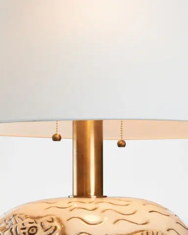 Wildwood Tibetan Tiger 28" 2-Light Table Lamp | Thumbnail 6