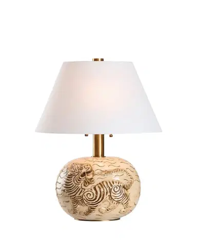 Wildwood Tibetan Tiger 28" 2-Light Table Lamp | Thumbnail 1