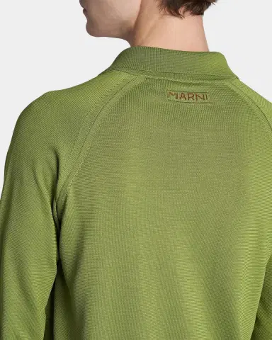 Marni Men 's Relaxed-Fit Pointelle-Knit Cardigan | Thumbnail 4