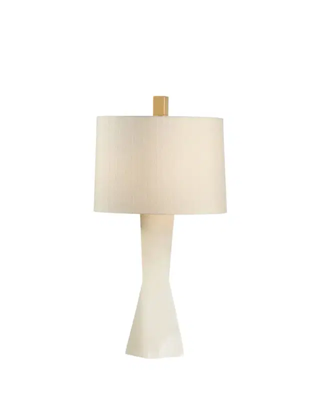 Wildwood Twist and Shout 33" 2-Light Alabaster Table Lamp