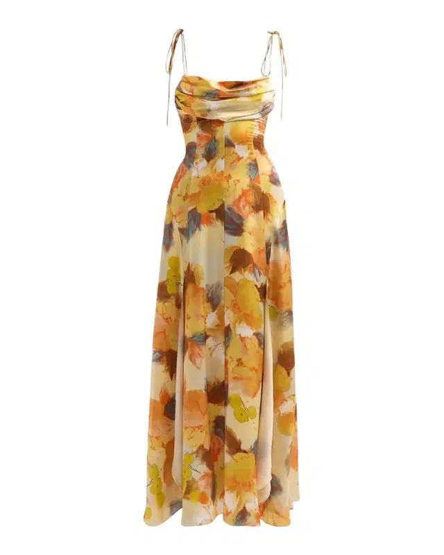 Cinq a Sept Betty Watercolor Floral Maxi Dress