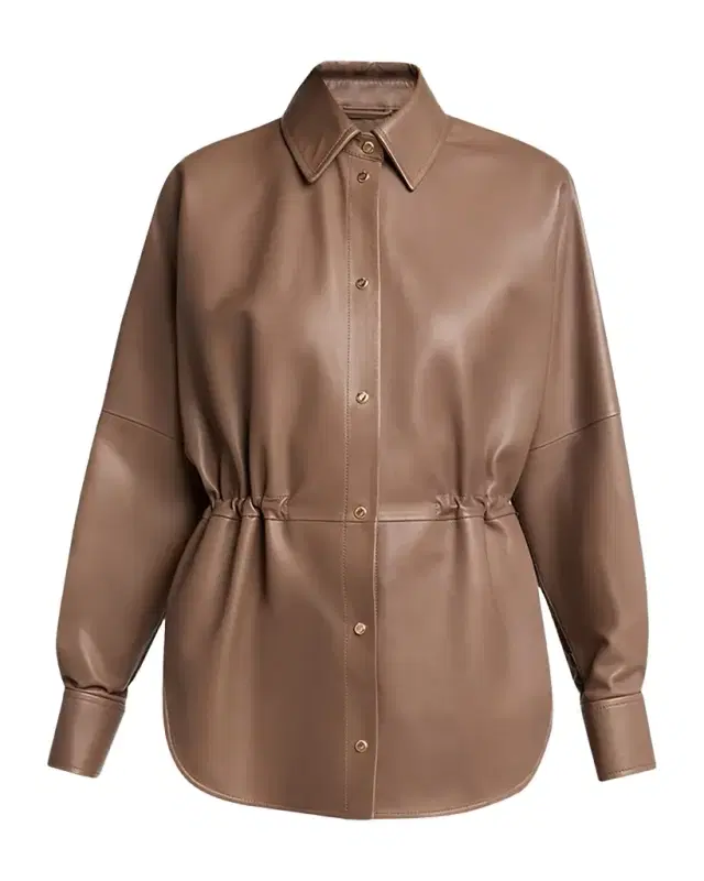 Moncler Leather & Nylon Shirt