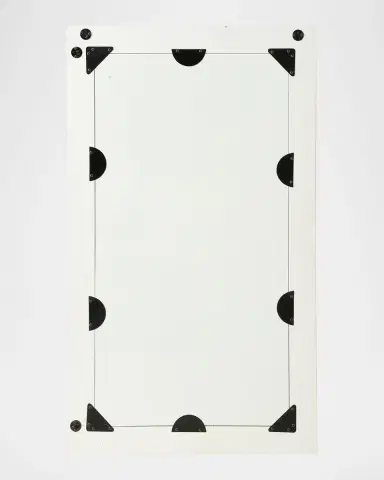 Chelsea House Zara 48" Bone & Wood Wall Mirror | Thumbnail 3 Chelsea House Zara 48" Bone & Wood Wall Mirror | Thumbnail 3