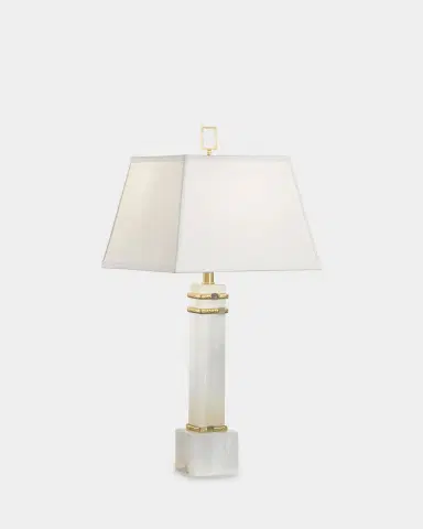 Wildwood Alabaster Column 30" Table Lamp | Thumbnail 2