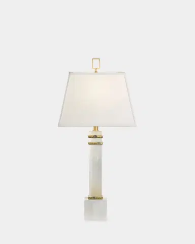 Wildwood Alabaster Column 30" Table Lamp | Thumbnail 3