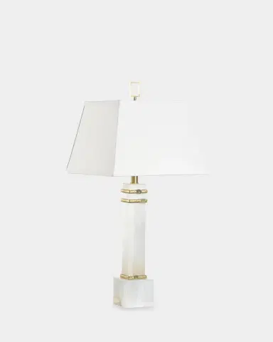 Wildwood Alabaster Column 30" Table Lamp | Thumbnail 4