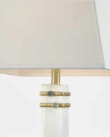 Wildwood Alabaster Column 30" Table Lamp | Thumbnail 5
