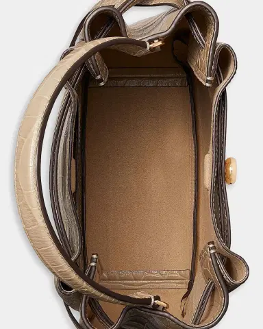 Tory Burch Romy Croc-Embossed Leather Bucket Bag | Thumbnail 4 Tory Burch Romy Croc-Embossed Leather Bucket Bag | Thumbnail 4