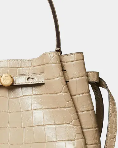 Tory Burch Romy Croc-Embossed Leather Bucket Bag | Thumbnail 5 Tory Burch Romy Croc-Embossed Leather Bucket Bag | Thumbnail 5