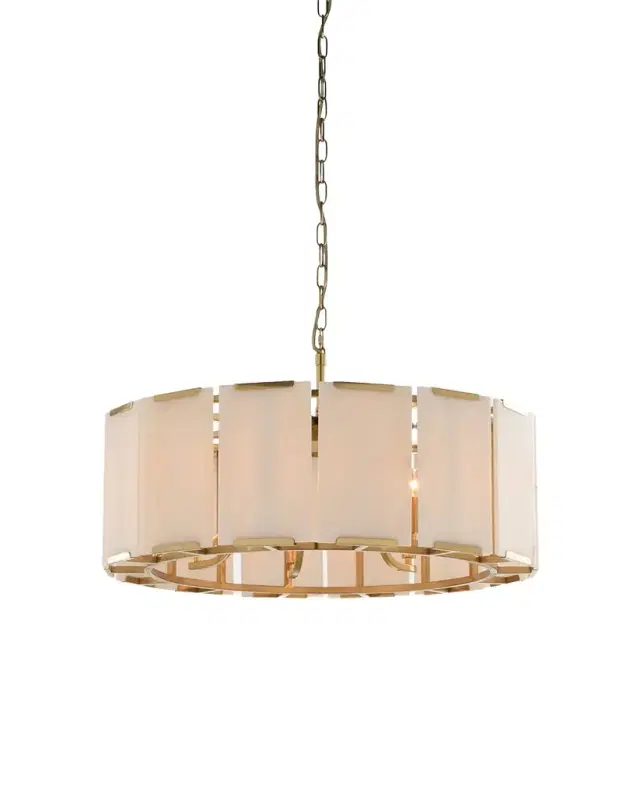 Wildwood Perla 30" 7-Light Alabaster Chandelier