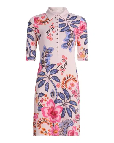 Johnny Was Janie Favorite Floral Polo Shirtdress | Thumbnail 1