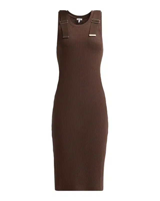 Loewe Ribbed Midi Dress