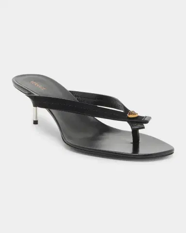 Versace 50MM Medusa Leather Sandals | Thumbnail 5 Versace 50MM Medusa Leather Sandals | Thumbnail 5