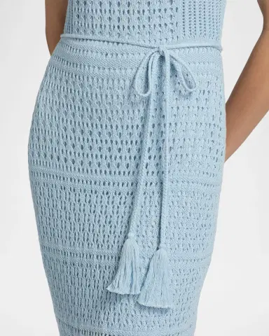 Milly Kai Crochet Cotton Sheath Midi Dress | Thumbnail 5 Milly Kai Crochet Cotton Sheath Midi Dress | Thumbnail 5