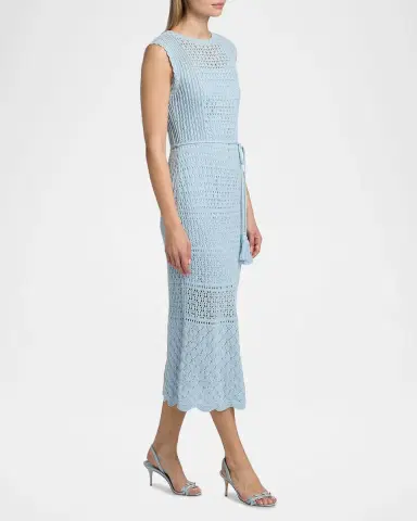 Milly Kai Crochet Cotton Sheath Midi Dress | Thumbnail 7 Milly Kai Crochet Cotton Sheath Midi Dress | Thumbnail 7