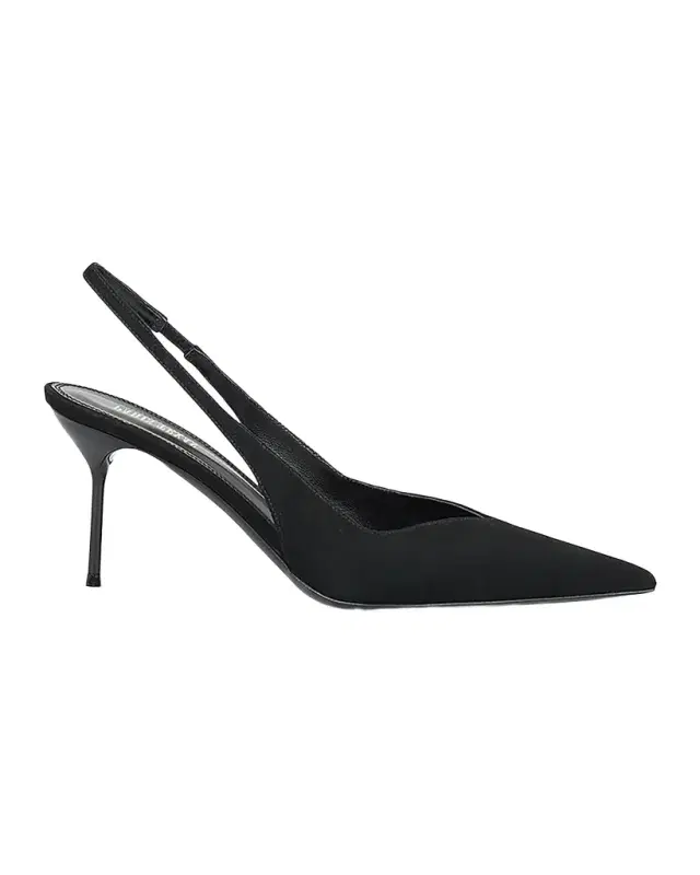 Paris Texas Lidia 70MM Leather Slingback Pumps