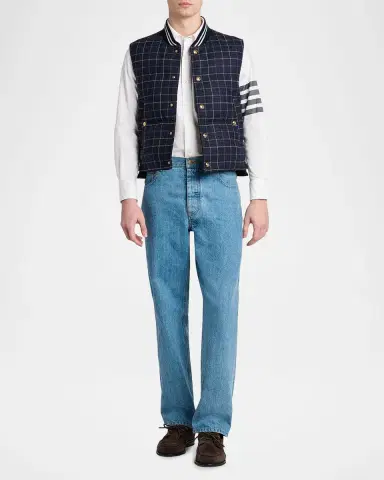 Thom Browne Men's Engineered 4-Bar Straight-Fit Oxford Shirt | Thumbnail 2 Thom Browne Men's Engineered 4-Bar Straight-Fit Oxford Shirt | Thumbnail 2