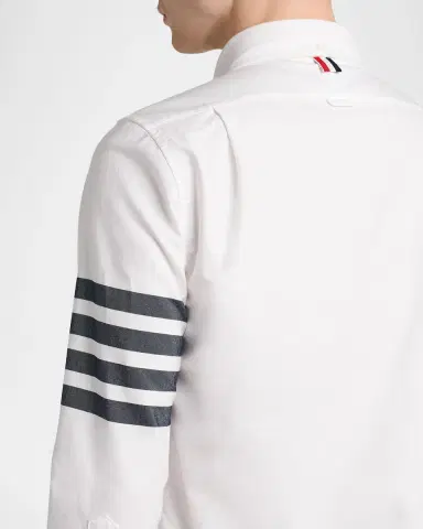 Thom Browne Men's Engineered 4-Bar Straight-Fit Oxford Shirt | Thumbnail 5 Thom Browne Men's Engineered 4-Bar Straight-Fit Oxford Shirt | Thumbnail 5